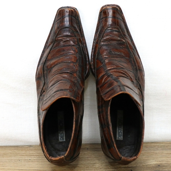 DESTROY Men's Alligator Leather Loafers - Picture 4 of 10